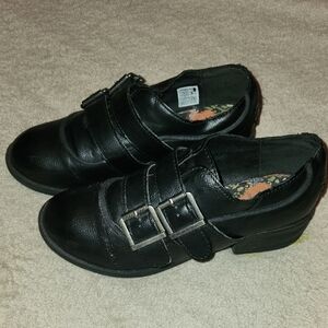 Rocket Dog Black Double-Buckle Shoes